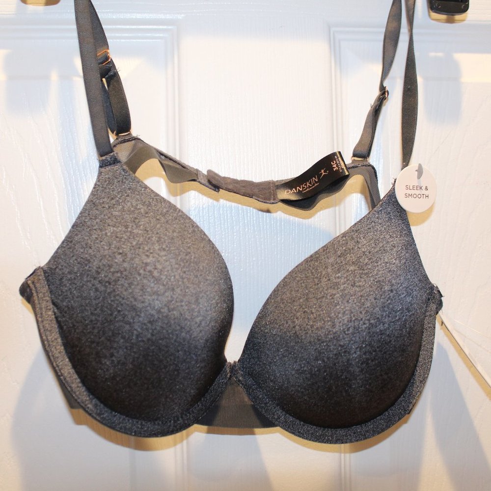 Gray Danskin  Underwire Bra 34C New